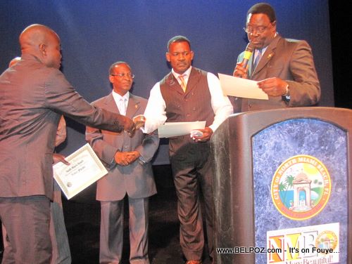 Haitian Poet Andre Fouad Receives Award from City Of North Miami Beach
