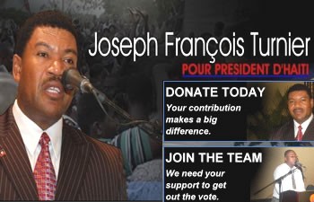 Francois Turnier, Candidate for President Of Haiti