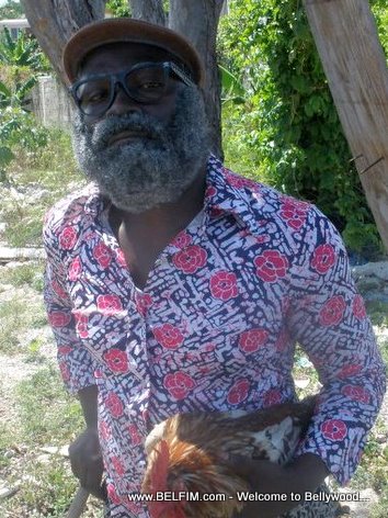 Tonton Nord And His Rooster In Haiti
