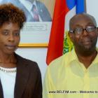 Bos Macel Saurel Charles meet Haiti Culture Minister Dithny Joan Raton