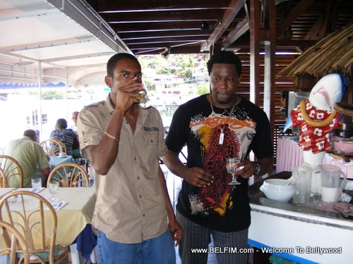 Mora etienne and Ronald Azor in St Martin