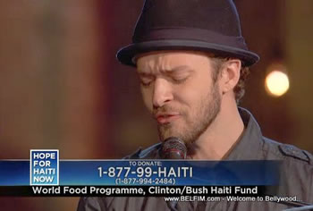 Justin Timberlake - Hope For Haiti Now Telethon