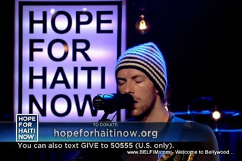 Coldplay - Hope For Haiti Now Telethon