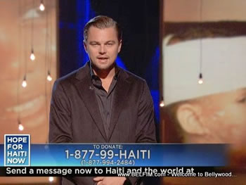 Leonardo DiCaprio - Hope For Haiti Now Telethon