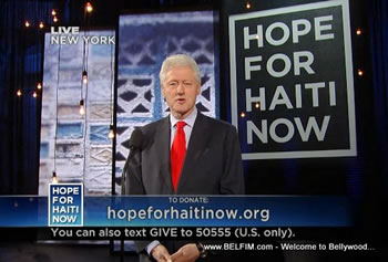 Bill Clinton - Hope For Haiti Now Telethon