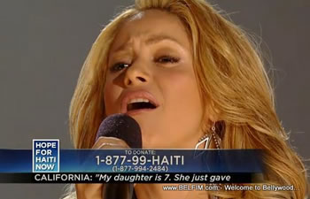 Shakira - Hope For Haiti Now Telethon