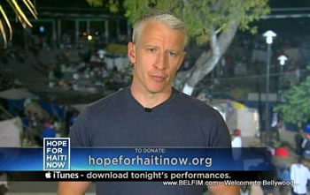 Anderson Cooper - Hope For Haiti Now Telethon